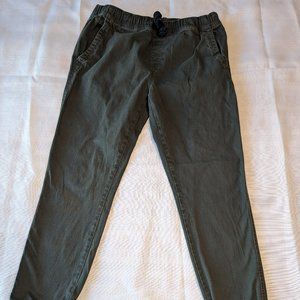 SP Active Pants Men's Large Jogger‎ Elastic Green L